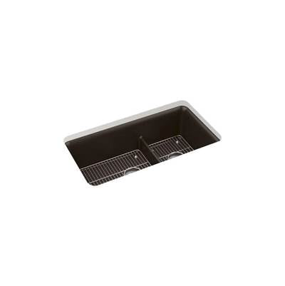 Kohler K-27786-CM2 - Cairn Smart Divide 33-1/2' Undermount Double-Bowl Kitchen Sink