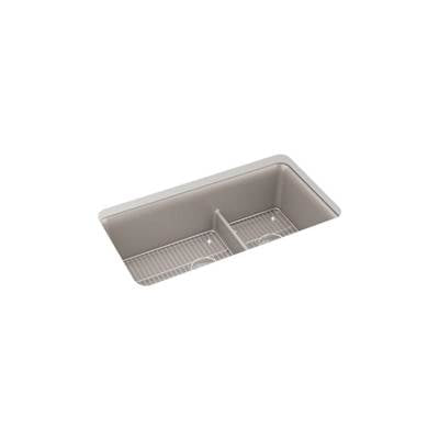 Kohler K-27786-CM3 - Cairn Smart Divide 33-1/2' Undermount Double-Bowl Kitchen Sink