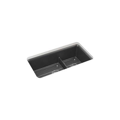 Kohler K-27786-CM7 - Cairn Smart Divide 33-1/2' Undermount Double-Bowl Kitchen Sink