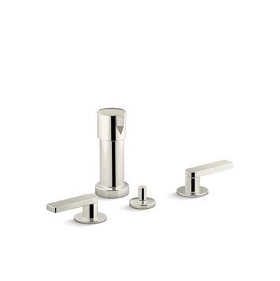 Kohler K-73077-4-SN - Composed Deck-Mount Bath Faucet With Cross Handles