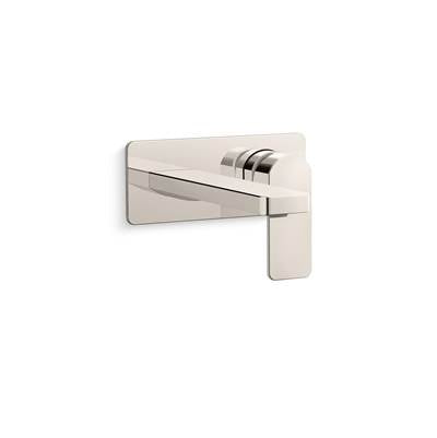 Kohler K-22567-4-SN - Parallel Wall-Mount Single-Handle Bathroom Sink Faucet, 1.2 Gpm
