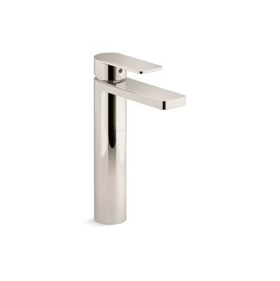 Kohler K-23475-4K-SN - Parallel Tall Single-Handle Bathroom Sink Faucet, 1.0 Gpm