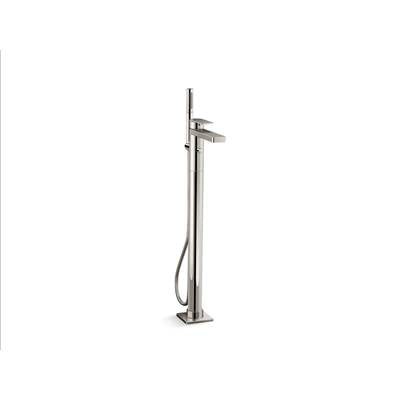 Kohler K-T23492-4-SN - Parallel Floor-Mount Bath Filler Trim With Handshower