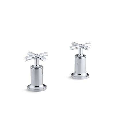 Kohler K-T14429-3-CP - Purist Deck- Or Wall-Mount Bath Faucet Handle Trim With Cross Design