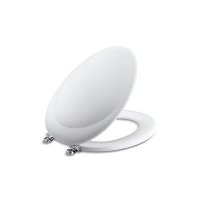 Kohler K-4615-CP-0 - Revival(R) Elongated Toilet Seat With Polished Chrome Hinges