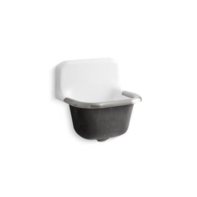 Kohler K-6718-0 - Bannone 22-1/4'' X 18-1/4'' Wall-Mount Or P-Trap Mount Service Sink With Rim Guard And Blank Back