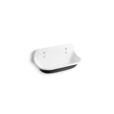 Kohler K-3200-0 - Brockwaye 3' Wall-Mount Wash Sink With 2 Faucet Holes