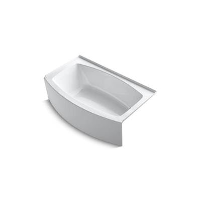 Kohler K-1118-RA-0 - Expanse 60'' X 30'' Curved Alcove Bath With Integral Flange And Right-Hand Drain