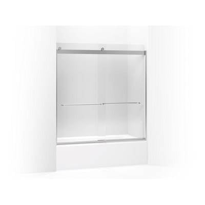 Kohler K-706004-L-SH - Levity Sliding Bath Door, 62'' H X 56-5/8 - 59-5/8'' W, With 1/4'' Thick Crystal Clear Glass
