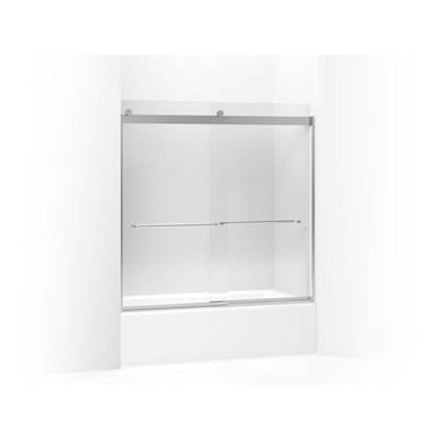 Kohler K-706006-L-SH - Levity Sliding Bath Door, 59-3/4'' H X 56-5/8 - 59-5/8'' W, With 1/4'' Thick Crystal Clear Glass