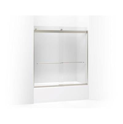 Kohler K-706004-L-MX - Levity Sliding Bath Door, 62'' H X 56-5/8 - 59-5/8'' W, With 1/4'' Thick Crystal Clear Glass