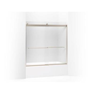 Kohler K-706006-D3-ABV - Levity Sliding Bath Door, 59-3/4'' H X 56-5/8 - 59-5/8'' W, With 1/4'' Thick Frosted Glass