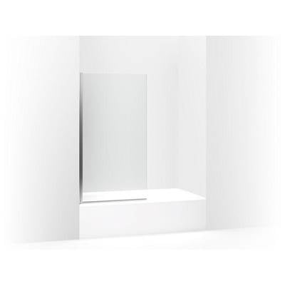 Kohler K-707105-L-SHP - Aerie Bath Screen, 56-15/16'' X 32'' W With 1/4'' Thick Crystal Clear Glass And Square Corner