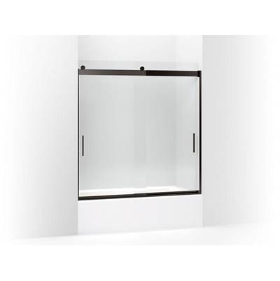 Kohler K-706000-L-ABZ - Levity 62'' H Sliding Bath Door With 1/4'' - Thick Glass