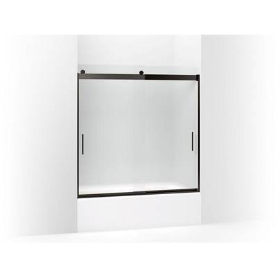 Kohler K-706002-D3-ABZ - Levity Sliding Bath Door, 59-3/4'' H X 56-5/8 - 59-5/8'' W, With 1/4'' Thick Frosted Glass