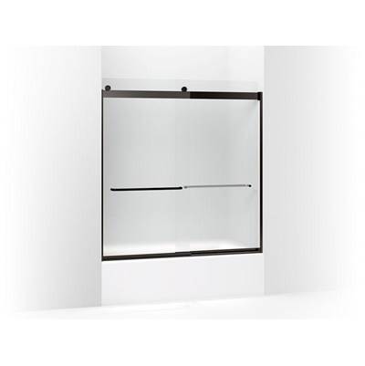 Kohler K-706004-D3-ABZ - Levity Sliding Bath Door, 62'' H X 56-5/8 - 59-5/8'' W, With 1/4'' Thick Frosted Glass
