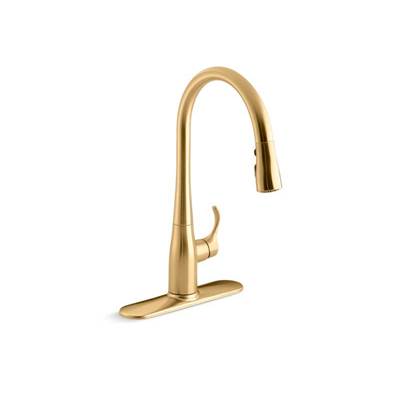 Kohler K-596-2MB - Simplice Pull-Down Kitchen Sink Faucet With Three-Function Sprayhead