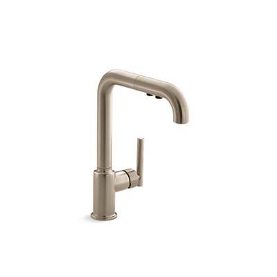 Kohler K-7505-BV - Purist Pull-Out Kitchen Sink Faucet With Three-Function Sprayhead