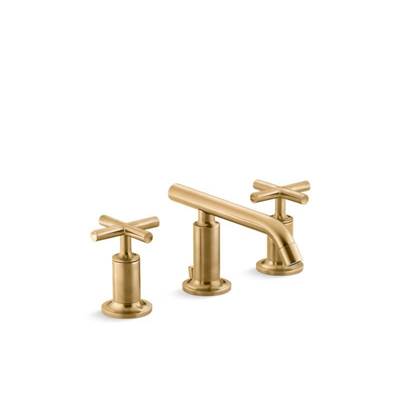 Kohler K-14410-3-2MB - Purist Widespread Bathroom Sink Faucet With Cross Handles, 1.2 Gpm