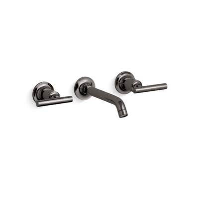 Kohler K-T14413-4-TT - Purist Widespread Wall-Mount Bathroom Sink Faucet Trim With Lever Handles, 1.2 Gpm