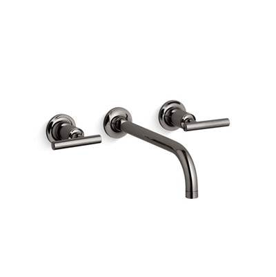 Kohler K-T14414-4-TT - Purist Widespread Wall-Mount Bathroom Sink Faucet Trim With Lever Handles, 1.2 Gpm