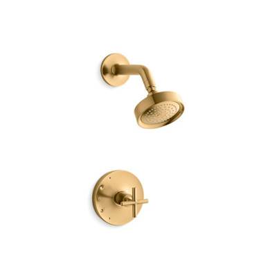 Kohler K-TS14422-3-2MB - Purist Rite-Temp Shower Trim Kit With Cross Handle, 2.5 Gpm