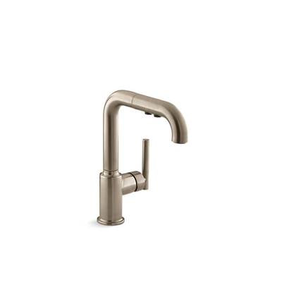 Kohler K-7506-BV - Purist Pull-Out Kitchen Sink Faucet With Three-Function Sprayhead