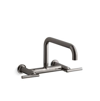 Kohler K-7549-4-TT - Purist Two-Hole Wall-Mount Bridge Kitchen Sink Faucet