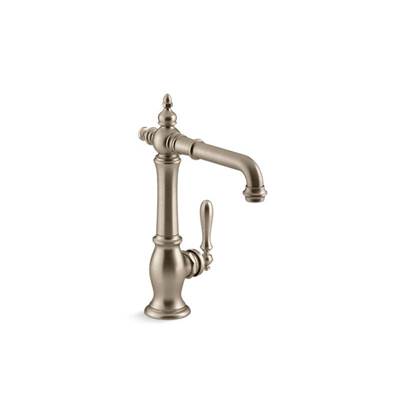 Kohler K-99267-BV - Artifacts Single-Handle Bar Sink Faucet