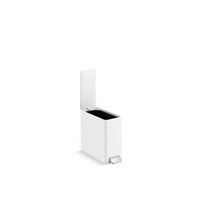 Kohler K-20957-STW - 2.5-Gallon Slim Step Trash Can