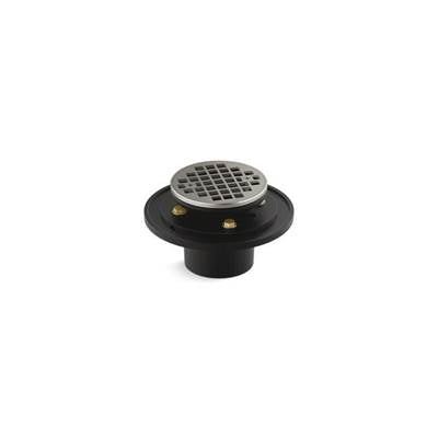 Kohler K-22671-BN - Clearflo Round Brass Tile-In Shower Drain