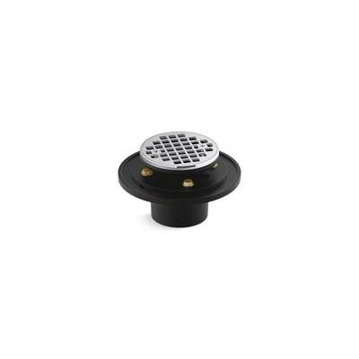 Kohler K-22671-CP - Clearflo Round Brass Tile-In Shower Drain