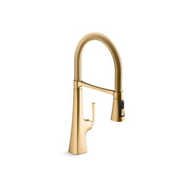 Kohler K-22061-2MB - Graze Semi-Professional Kitchen Sink Faucet With Three-Function Sprayhead