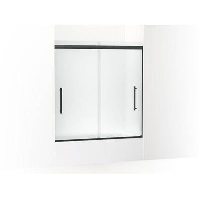 Kohler K-707602-8D3-BL - Pleat Frameless Sliding Bath Door, 63-9/16'' H X 54-5/8 - 59-5/8'' W, With 5/16'' Thick Frosted Glass