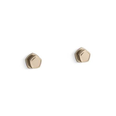 Kohler K-T27013-9-BV - Occasion Wall-Mount Bathroom Sink Faucet Knob Handle Trim 1.2 Gpm