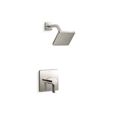 Kohler K-TS23503-4-SN - Parallel Rite-Temp Shower Trim Kit With Lever Handle 2.5 Gpm
