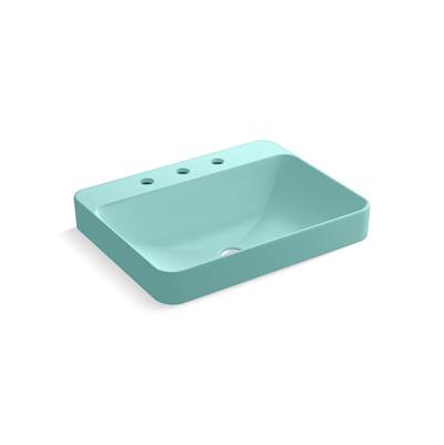 Kohler K-2660-8-H15 - Vox 23 In. Rectangular Drop-In Vessel Bathroom Sink