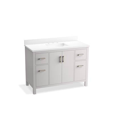 Kohler K-40640-BD1-AGA - Kresla 48 In. Bathroom Vanity Cabinet With Sink And Quartz Top