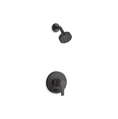 Kohler K-T49990-4Y-BL - Pitch Rite-Temp Shower Trim Kit With Push-Button Diverter 2.5 Gpm