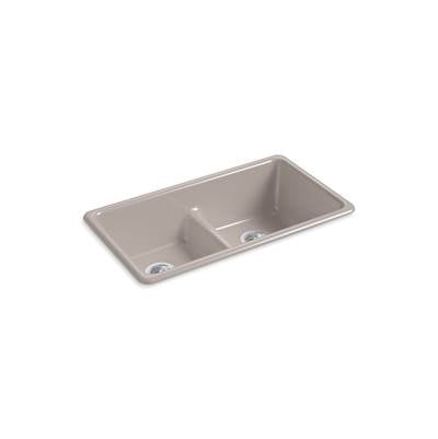 Kohler K-5312-TRF - Iron/Tones Smart Divide 33 In. Top-/Undermount Double-Bowl Kitchen Sink