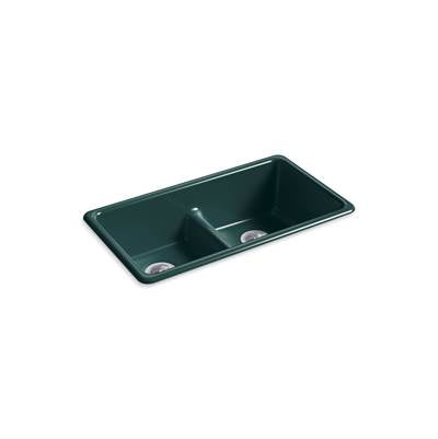 Kohler K-5312-17 - Iron/Tones Smart Divide 33 In. Top-/Undermount Double-Bowl Kitchen Sink