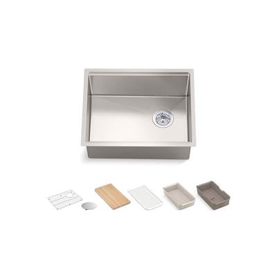 Kohler K-33659-PC-NA - Strive 23 In. Undermount Single-Bowl Workstation Kitchen Sink