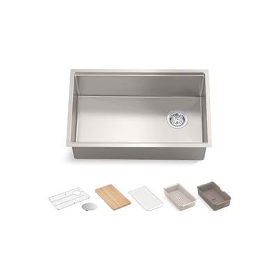 Kohler K-33660-PC-NA - Strive 29 In. Undermount Single-Bowl Workstation Kitchen Sink
