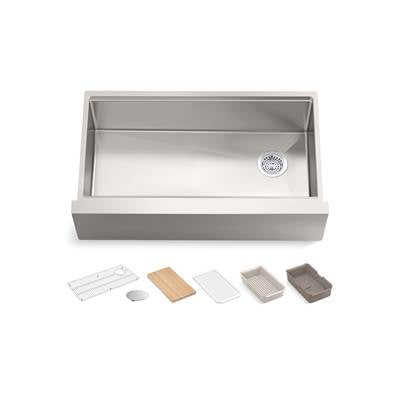 Kohler K-33657-PC-NA - Strive 35-1/2 In. Undermount Single-Bowl Farmhouse Workstation Kitchen Sink
