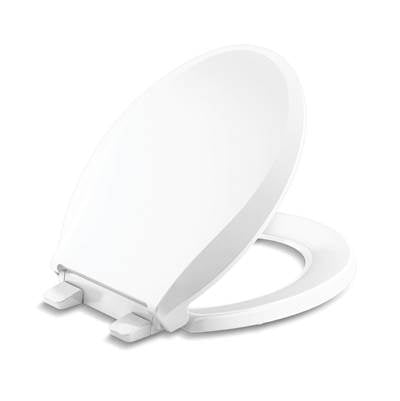 Kohler K-35585-0 - Cachet Recycled Readylatch Quiet-Close Round-Front Toilet Seat