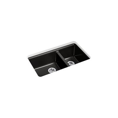 Kohler K-8669-5UA1-7 - Riverby 33 In. Undermount Double-Bowl Kitchen Sink