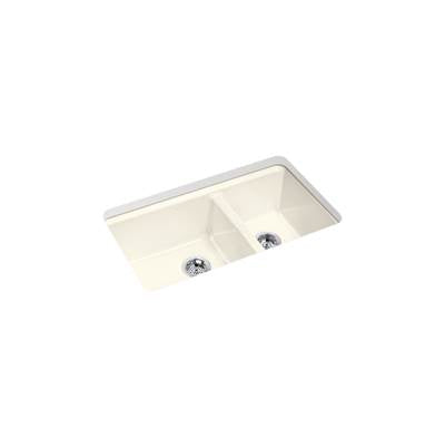 Kohler K-8669-5UA1-96 - Riverby 33 In. Undermount Double-Bowl Kitchen Sink