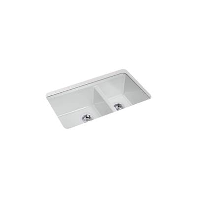 Kohler K-8669-5UA1-95 - Riverby 33 In. Undermount Double-Bowl Kitchen Sink