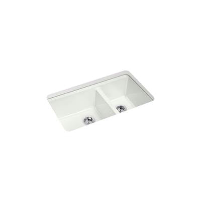 Kohler K-8669-5UA1-FF - Riverby 33 In. Undermount Double-Bowl Kitchen Sink