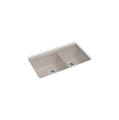 Kohler K-8669-5UA1-TRF - Riverby 33 In. Undermount Double-Bowl Kitchen Sink